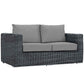 Modway Summon 8 Piece Outdoor Patio Sectional Set - EEI-1894 | Outdoor Sofas, Loveseats & Sectionals | Modishstore - 21