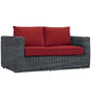 Modway Summon 8 Piece Outdoor Patio Sectional Set - EEI-1894 | Outdoor Sofas, Loveseats & Sectionals | Modishstore - 25