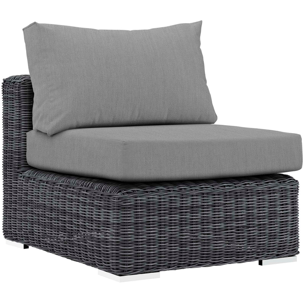 Modway Summon 5 Piece Sunbrella Outdoor Patio Sectional Set - EEI-1896 | Outdoor Sofas, Loveseats & Sectionals | Modishstore - 20