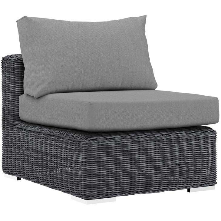 Modway Summon 7 Piece Outdoor Patio Sunbrella Sectional Set - EEI-1897 | Outdoor Sofas, Loveseats & Sectionals | Modishstore - 20