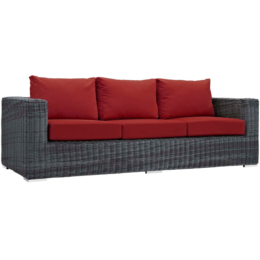 Modway Summon 3 Piece Outdoor Patio Sunbrella Sectional Set - EEI-1903 - EEI-1903 | Outdoor Sofas, Loveseats & Sectionals | Modishstore - 15