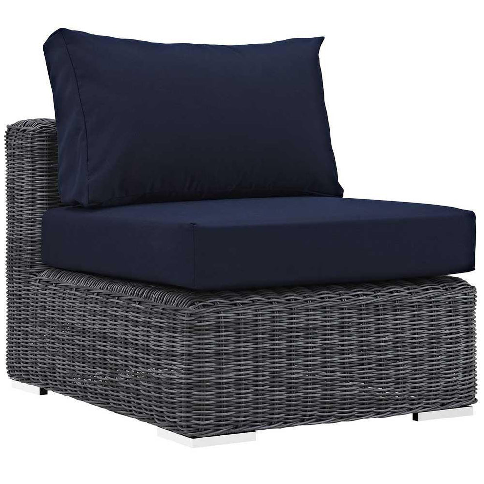 Modway Summon 5 Piece Outdoor Patio Sunbrella Sectional Set - EEI-1904 - EEI-1904 | Outdoor Sofas, Loveseats & Sectionals | Modishstore - 9