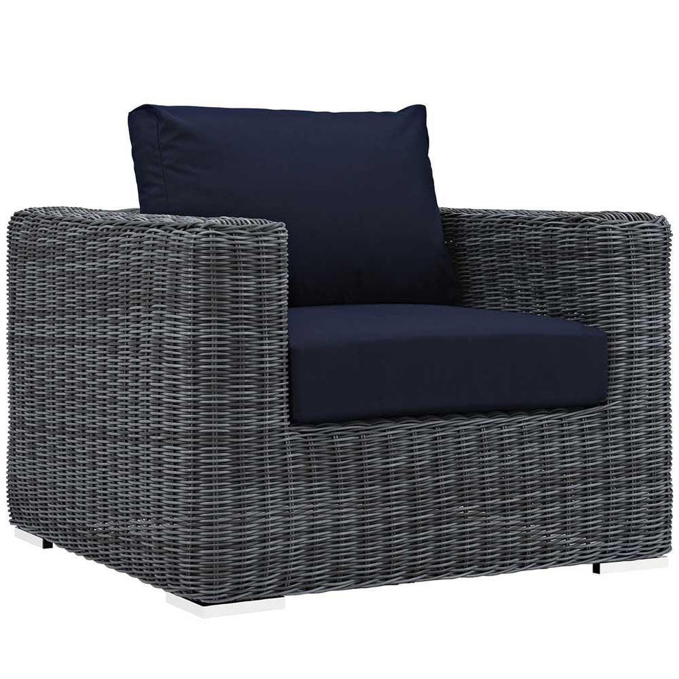 Modway Summon 3 Piece Outdoor Patio Sunbrella Sectional Set - EEI-1905 - EEI-1905 | Outdoor Sofas, Loveseats & Sectionals | Modishstore - 2