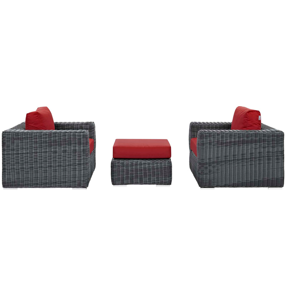 Modway Summon 3 Piece Outdoor Patio Sunbrella Sectional Set - EEI-1905 - EEI-1905 | Outdoor Sofas, Loveseats & Sectionals | Modishstore - 16