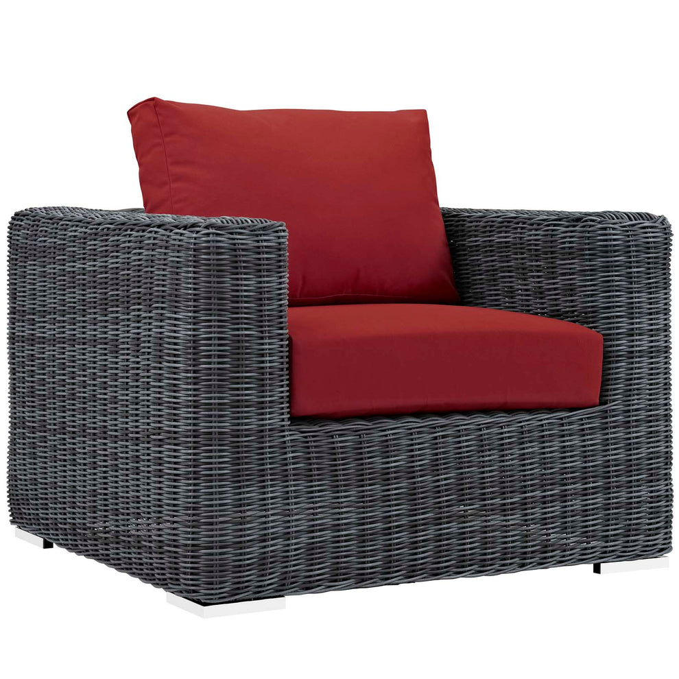 Modway Summon 3 Piece Outdoor Patio Sunbrella Sectional Set - EEI-1905 - EEI-1905 | Outdoor Sofas, Loveseats & Sectionals | Modishstore - 18