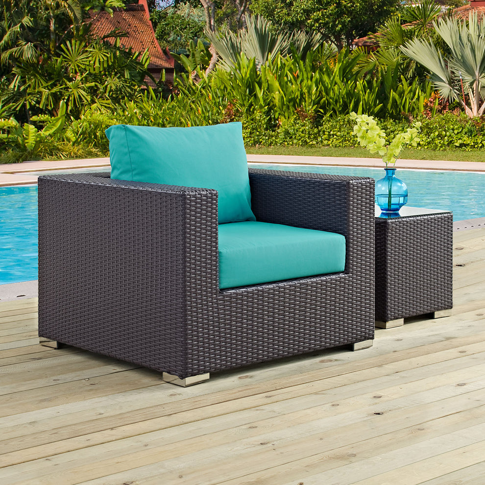 Modway Convene Outdoor Patio Armchair - EEI-1906 | Outdoor Chairs | Modishstore - 18