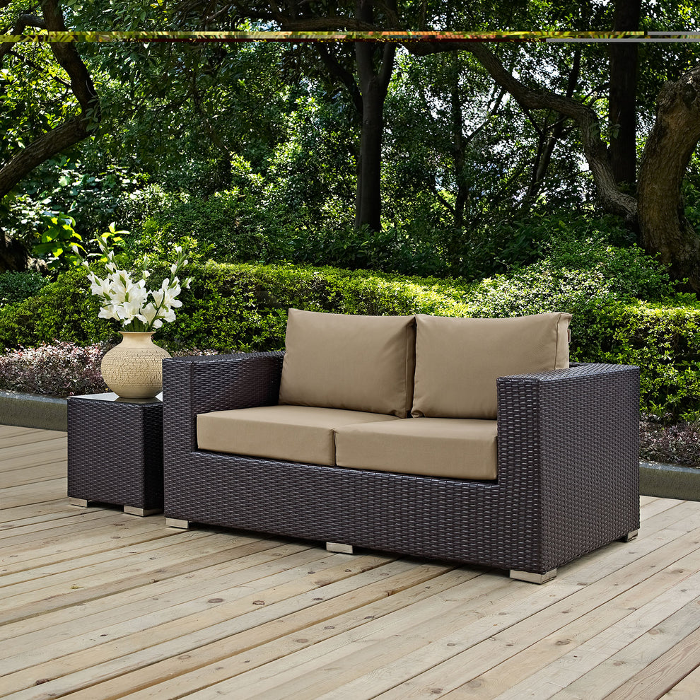 Modway Convene Outdoor Patio Loveseat - EEI-1907 | Outdoor Sofas, Loveseats & Sectionals | Modishstore - 5
