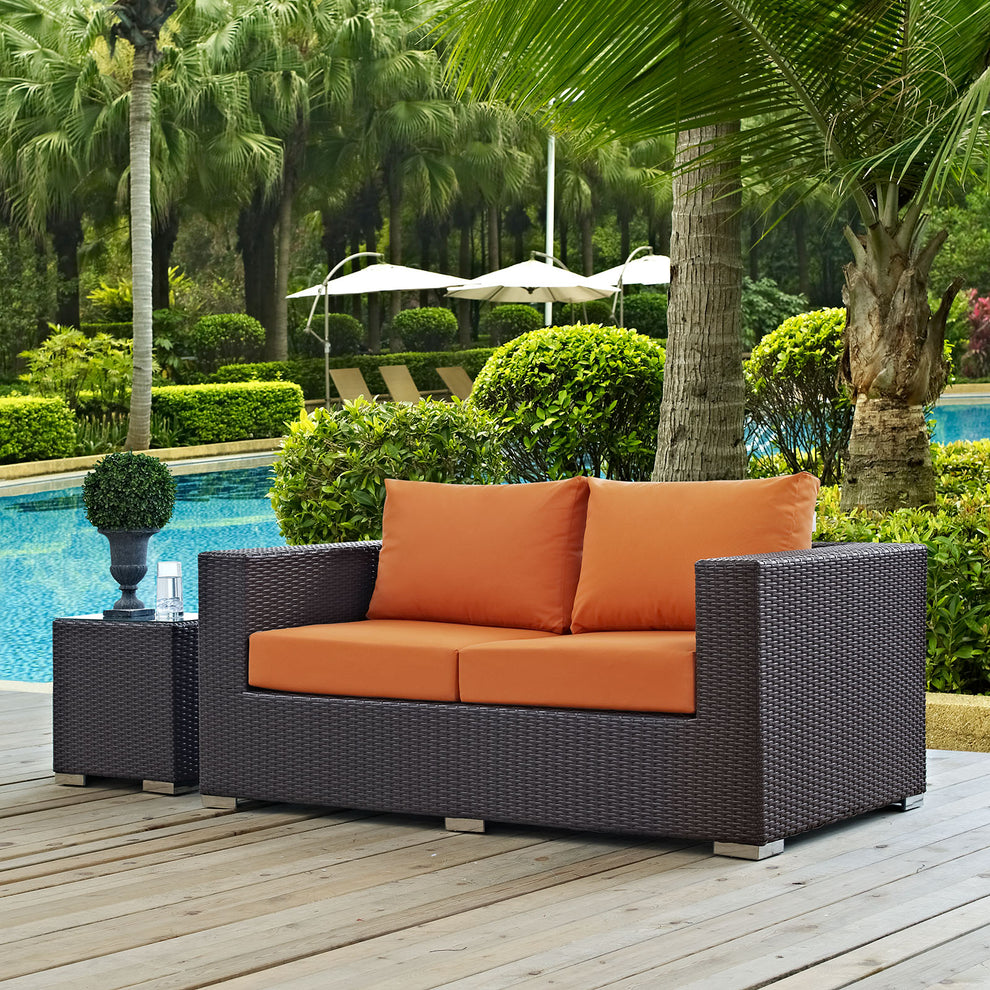 Modway Convene Outdoor Patio Loveseat - EEI-1907 | Outdoor Sofas, Loveseats & Sectionals | Modishstore - 9