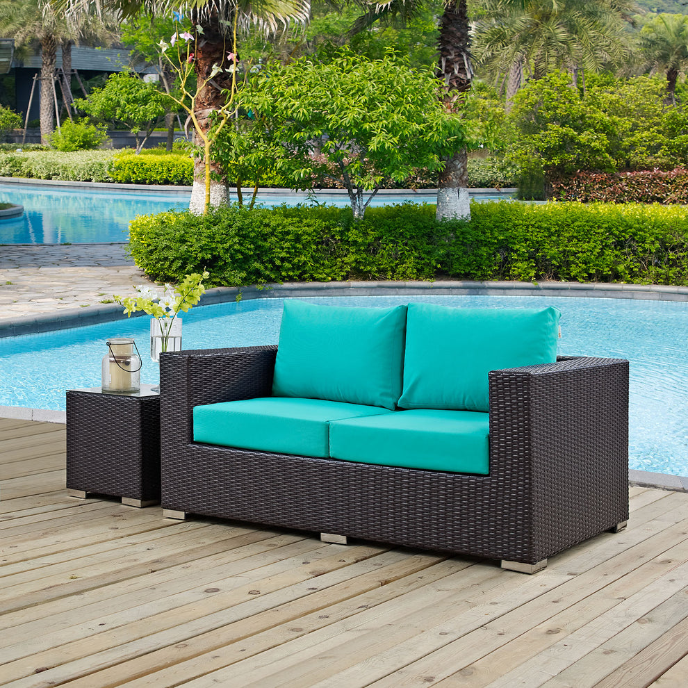 Modway Convene Outdoor Patio Loveseat - EEI-1907 | Outdoor Sofas, Loveseats & Sectionals | Modishstore - 18