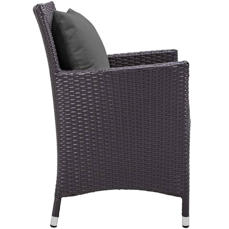 Modway Convene Dining Outdoor Patio Armchair | Outdoor Chairs | Modishstore-3