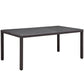 Modway Convene 70" Outdoor Patio Dining Table - Espresso - EEI-1919 | Outdoor Tables | Modishstore - 2