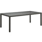 Modway Sojourn 82" Outdoor Patio Dining Table - Chocolate - EEI-1931 | Outdoor Tables | Modishstore - 2