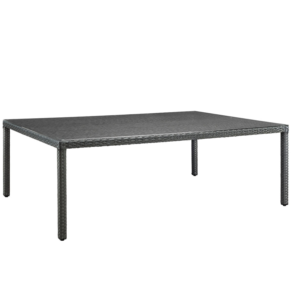 Modway Sojourn 90" Outdoor Patio Dining Table - Chocolate - EEI-1933 | Outdoor Tables | Modishstore - 2