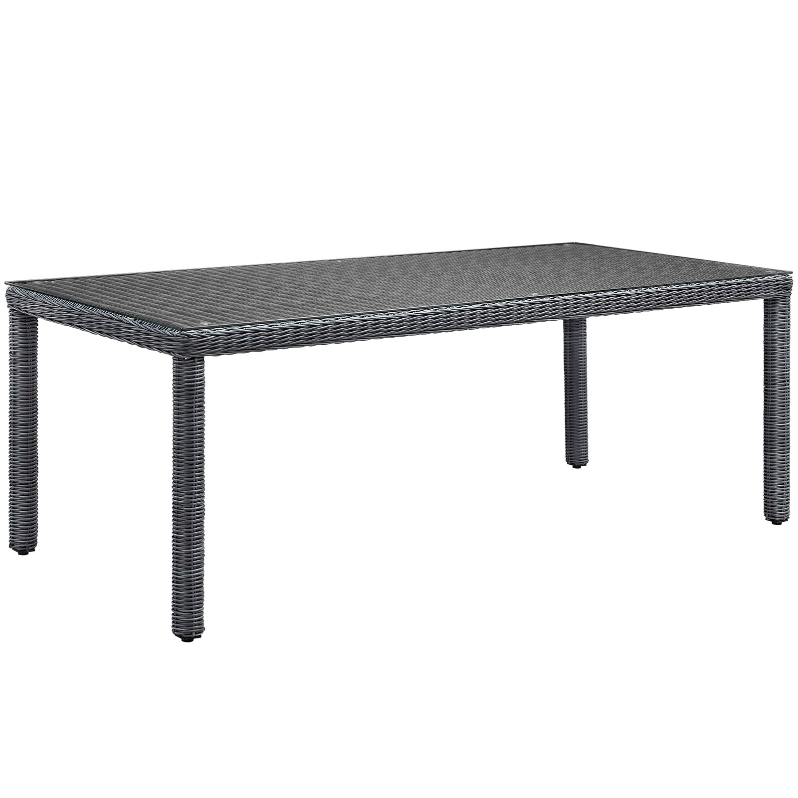 Modway Summon 83" Outdoor Patio Dining Table - Gray | Outdoor Tables | Modishstore-2
