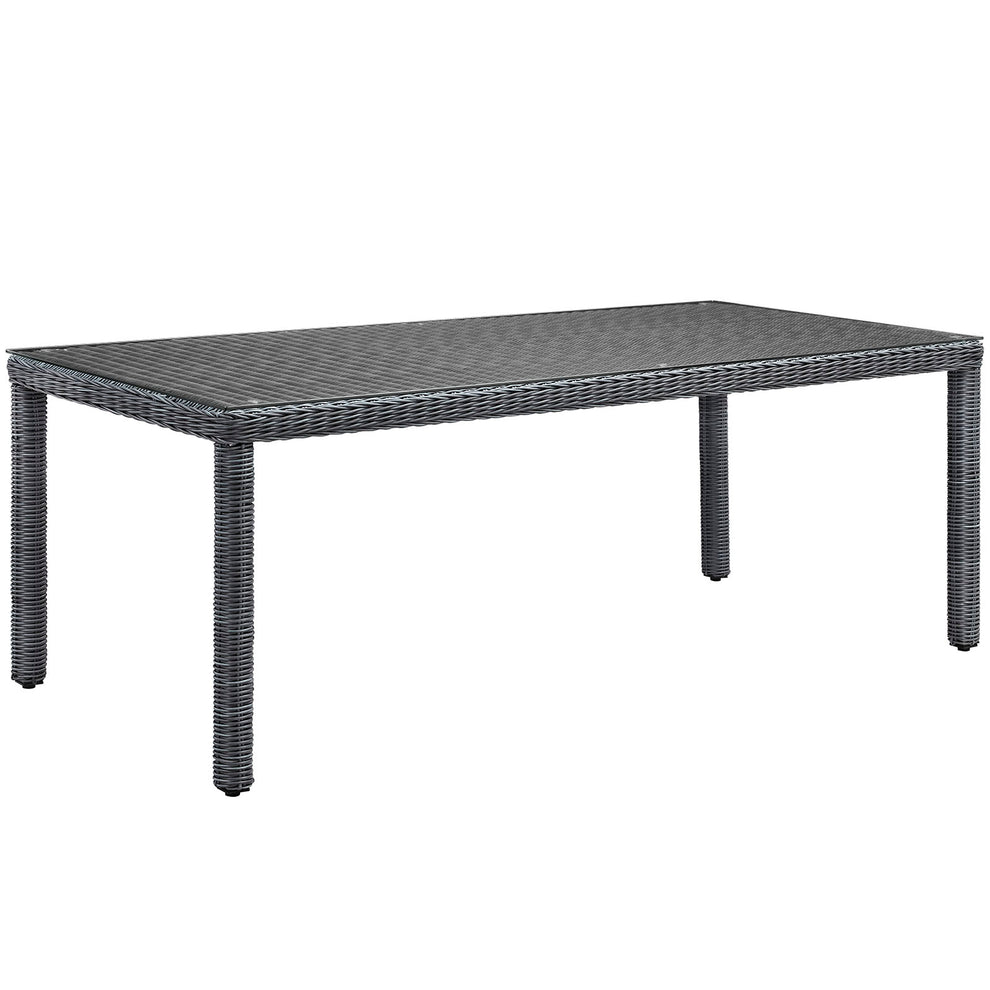 Modway Summon 83" Outdoor Patio Dining Table - Gray - EEI-1942 | Outdoor Tables | Modishstore - 2