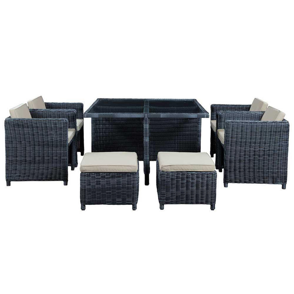 Modway Summon 9 Piece Outdoor Patio Dining Set - EEI-1947 | Outdoor Dining Sets | Modishstore - 8