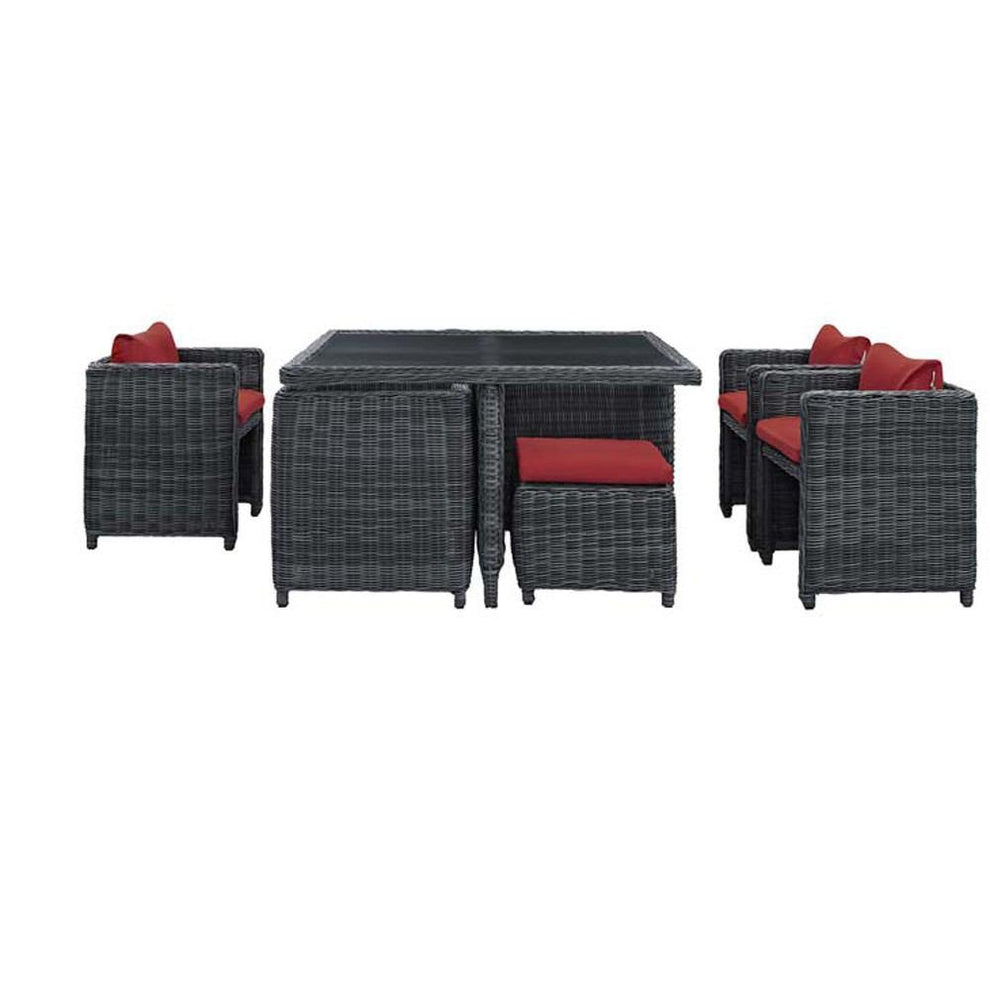 Modway Summon 9 Piece Outdoor Patio Dining Set - EEI-1947 | Outdoor Dining Sets | Modishstore - 20