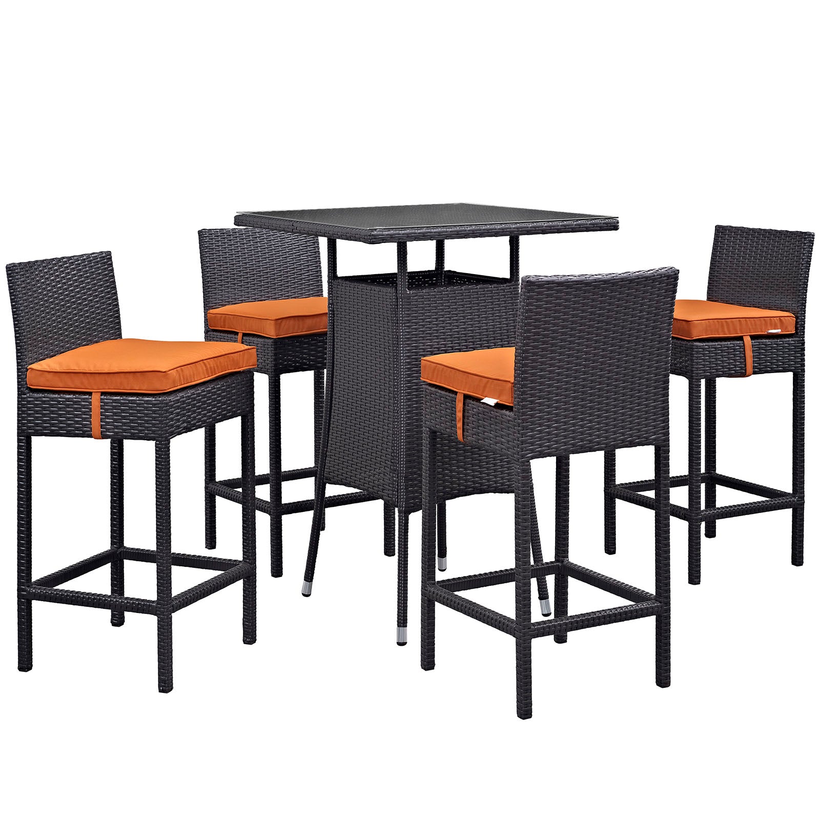 Modway Convene Outdoor Patio Pub Set - Thumbnail 4
