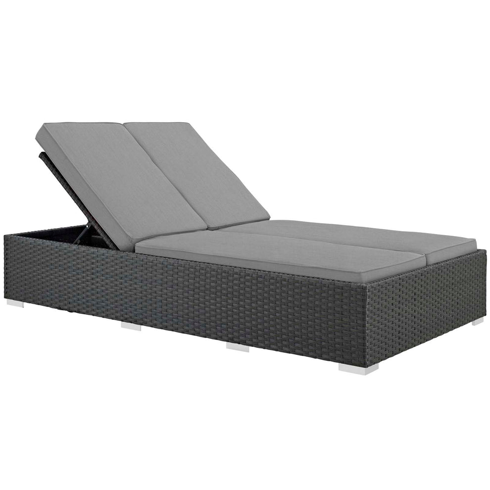 Modway Sojourn Outdoor Patio Double Chaise - EEI-1983 | Outdoor Recliners & Lounge Chairs | Modishstore - 4