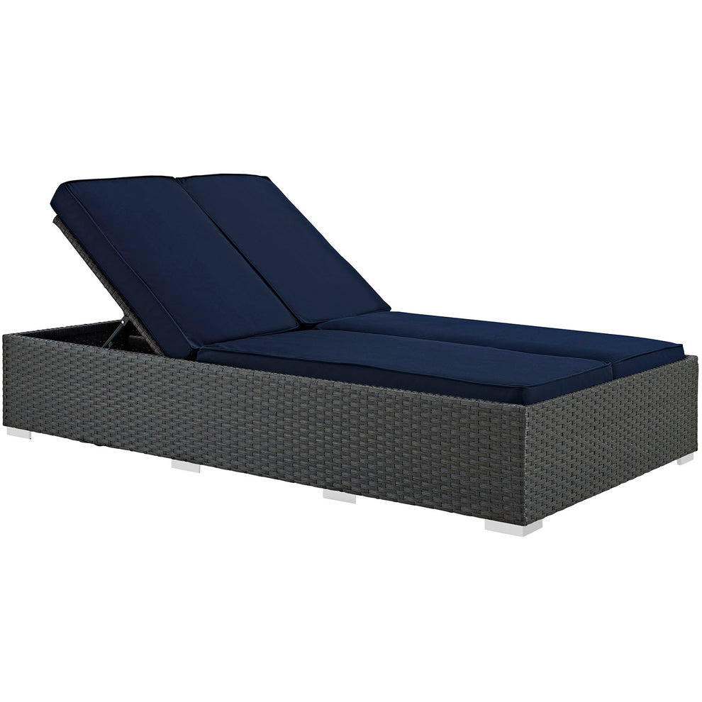 Modway Sojourn Outdoor Patio Double Chaise - EEI-1983 | Outdoor Recliners & Lounge Chairs | Modishstore - 2