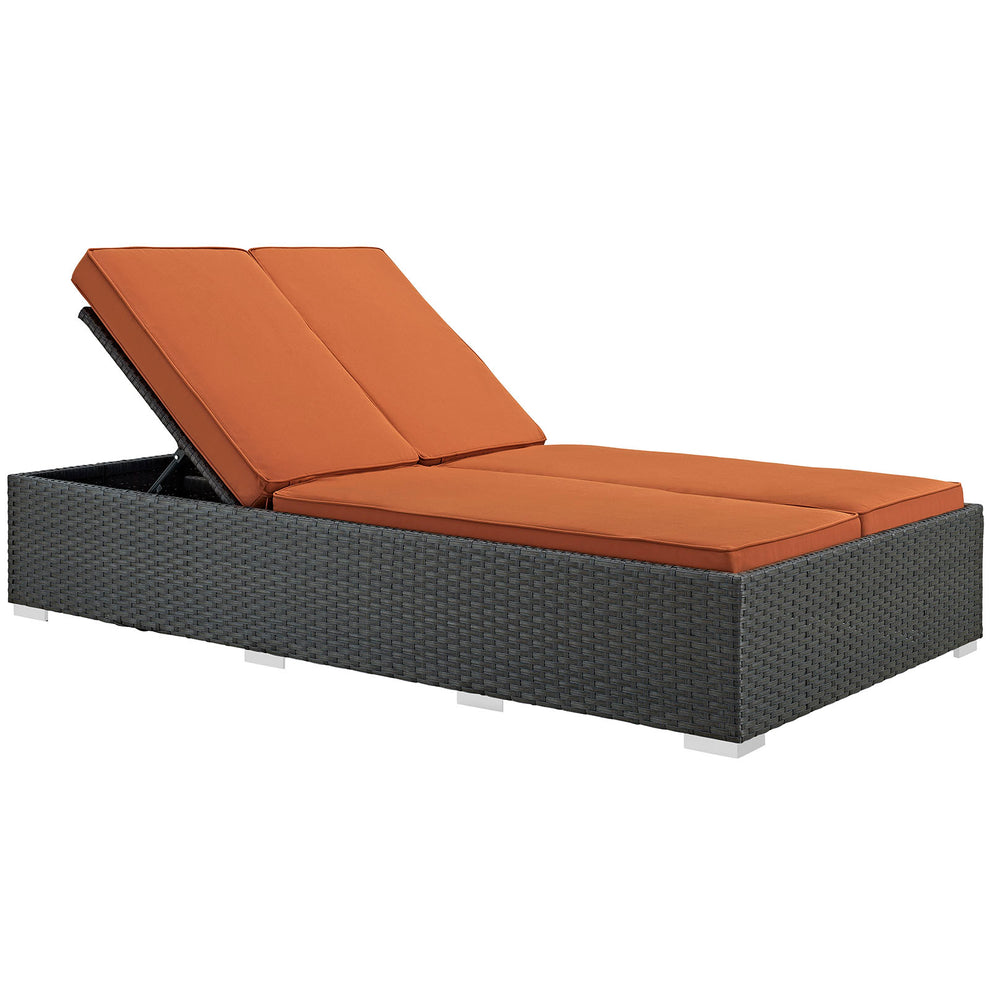 Modway Sojourn Outdoor Patio Double Chaise - EEI-1983 | Outdoor Recliners & Lounge Chairs | Modishstore - 3