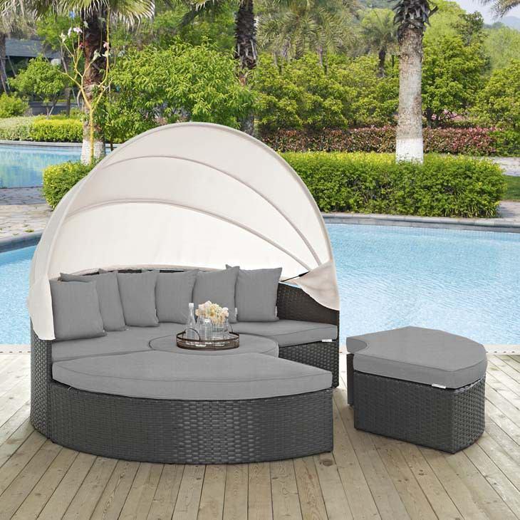 Modway Sojourn Outdoor Patio Sunbrella Daybed - EEI-1986 | Outdoor Patio Daybed | Modishstore-17