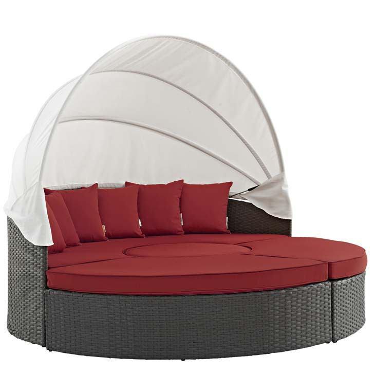 Sojourn Outdoor Patio Sunbrella Daybed - Thumbnail 4