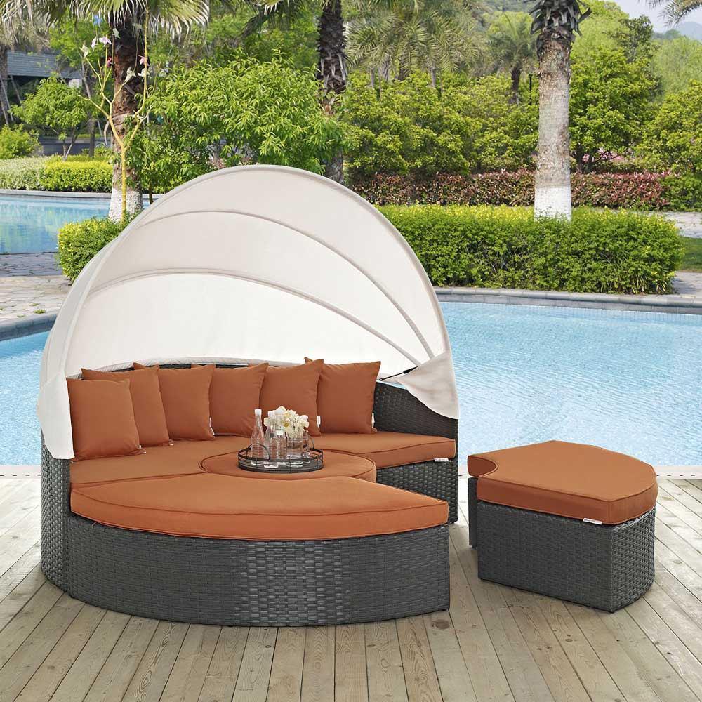 Modway Sojourn Outdoor Patio Sunbrella Daybed - EEI-1986 | Outdoor Patio Daybed | Modishstore-16