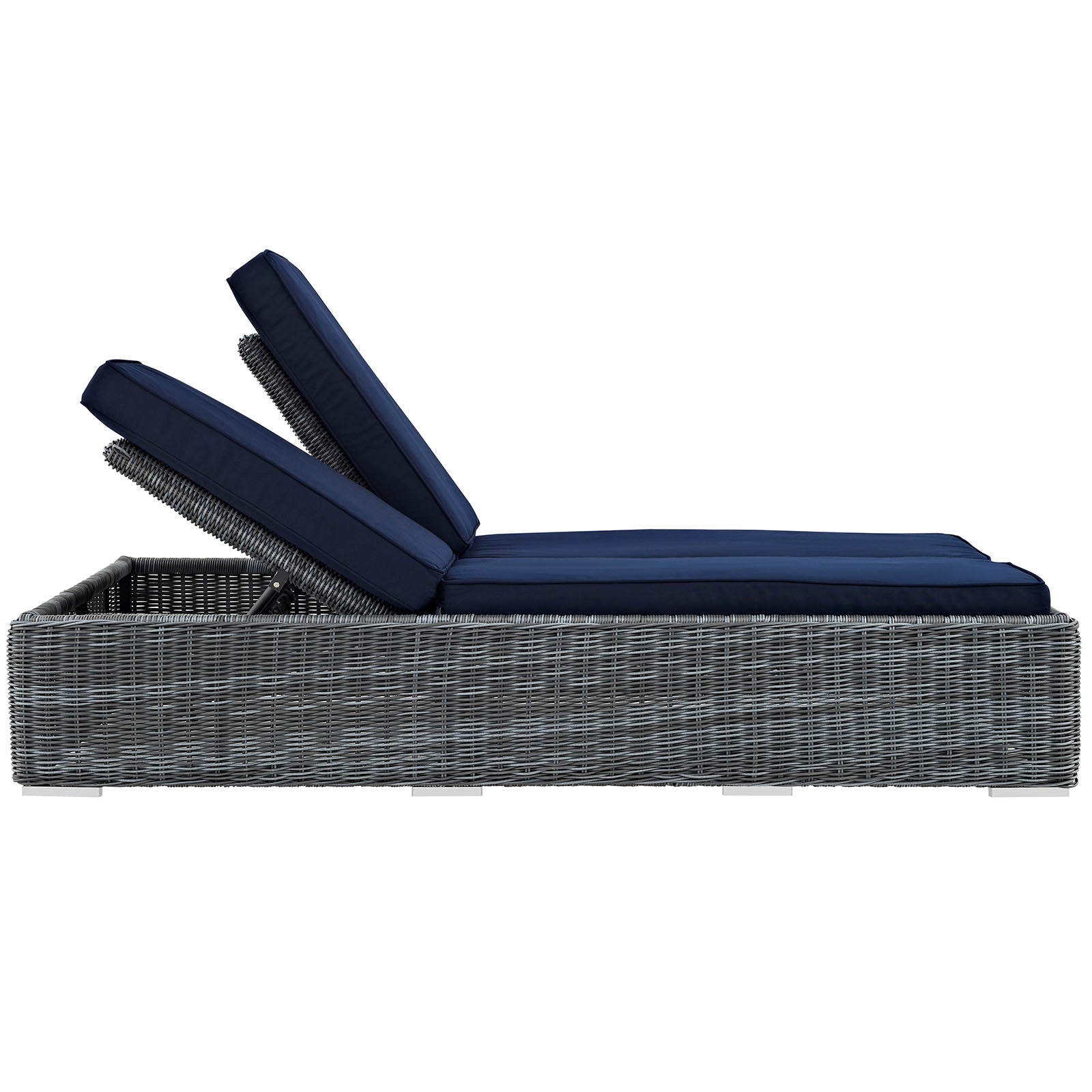 Summon Double Outdoor Patio Sunbrella® Chaise By Modway - EEI-1994 | Outdoor Chaise Lounges | Modishstore - 3