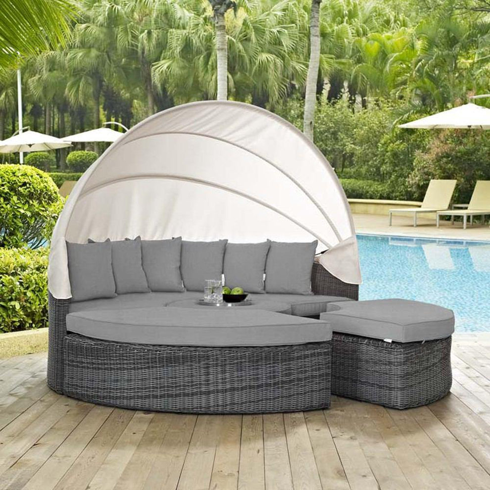 Modway Summon Canopy Outdoor Patio Daybed - EEI-1997 | Outdoor Patio Daybed | Modishstore - 11