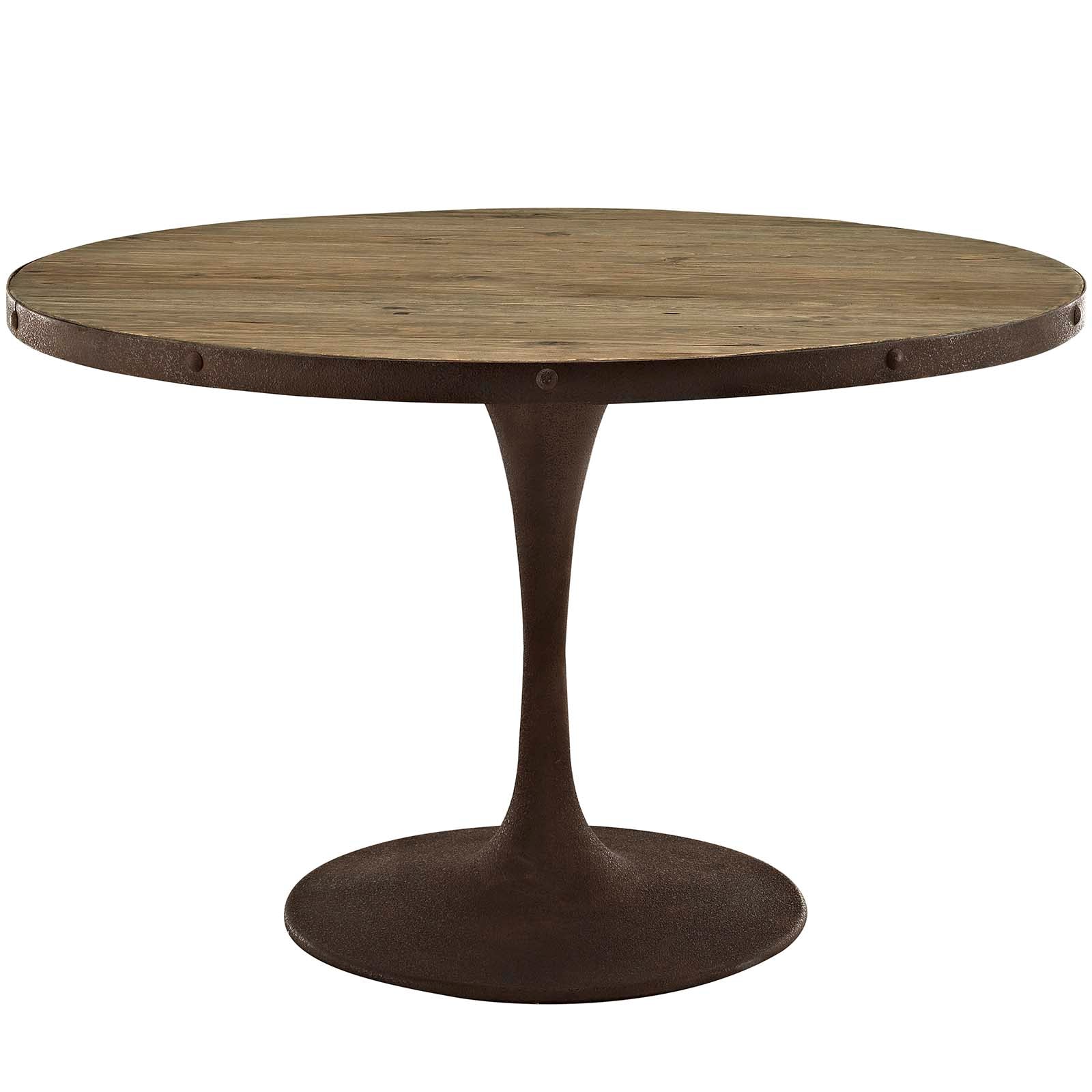 Drive 48" Round Wood Top Dining Table By Modway - EEI-2004 | Dining Tables | Modishstore - 2
