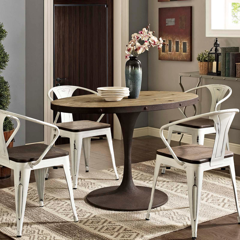 Drive 47" Oval Wood Top Dining Table By Modway - EEI-2009 | Dining Tables | Modishstore - 1