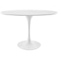 Modway Lippa 48" Oval Wood Top Dining Table in White - EEI-2017 | Dining Tables | Modishstore - 2