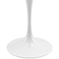 Modway Lippa 48" Oval Wood Top Dining Table in White | Dining Tables | Modishstore-4