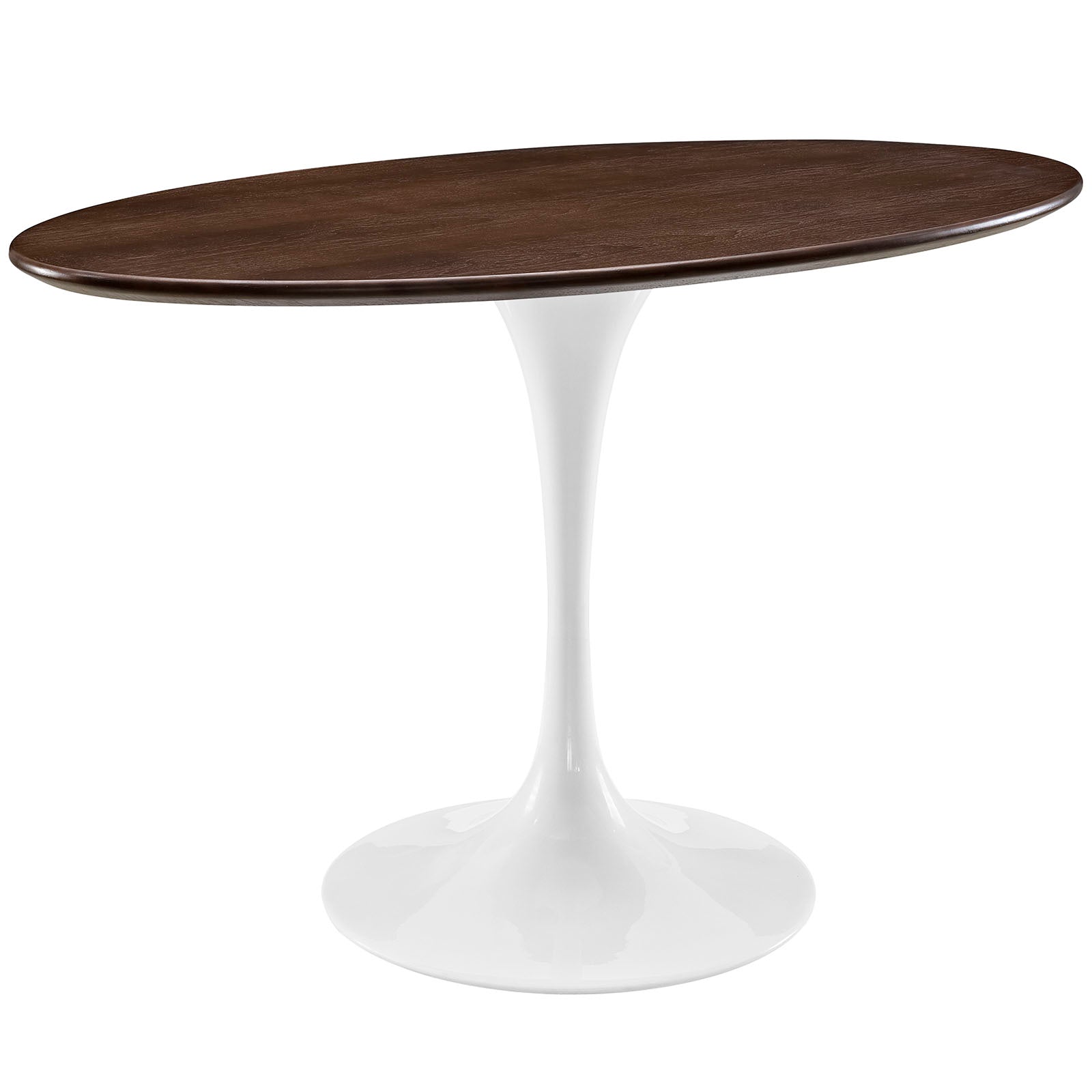 Modway Lippa 48" Oval Walnut Top Dining Table in Walnut | Dining Tables | Modishstore-3