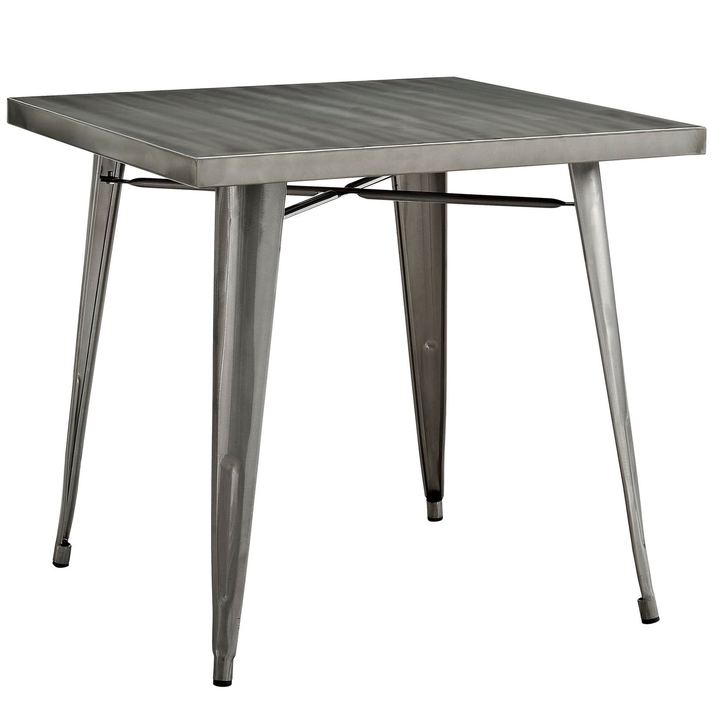 Modway Alacrity Square Metal Dining Table - Gunmetal - EEI-2035 | Dining Tables | Modishstore - 3