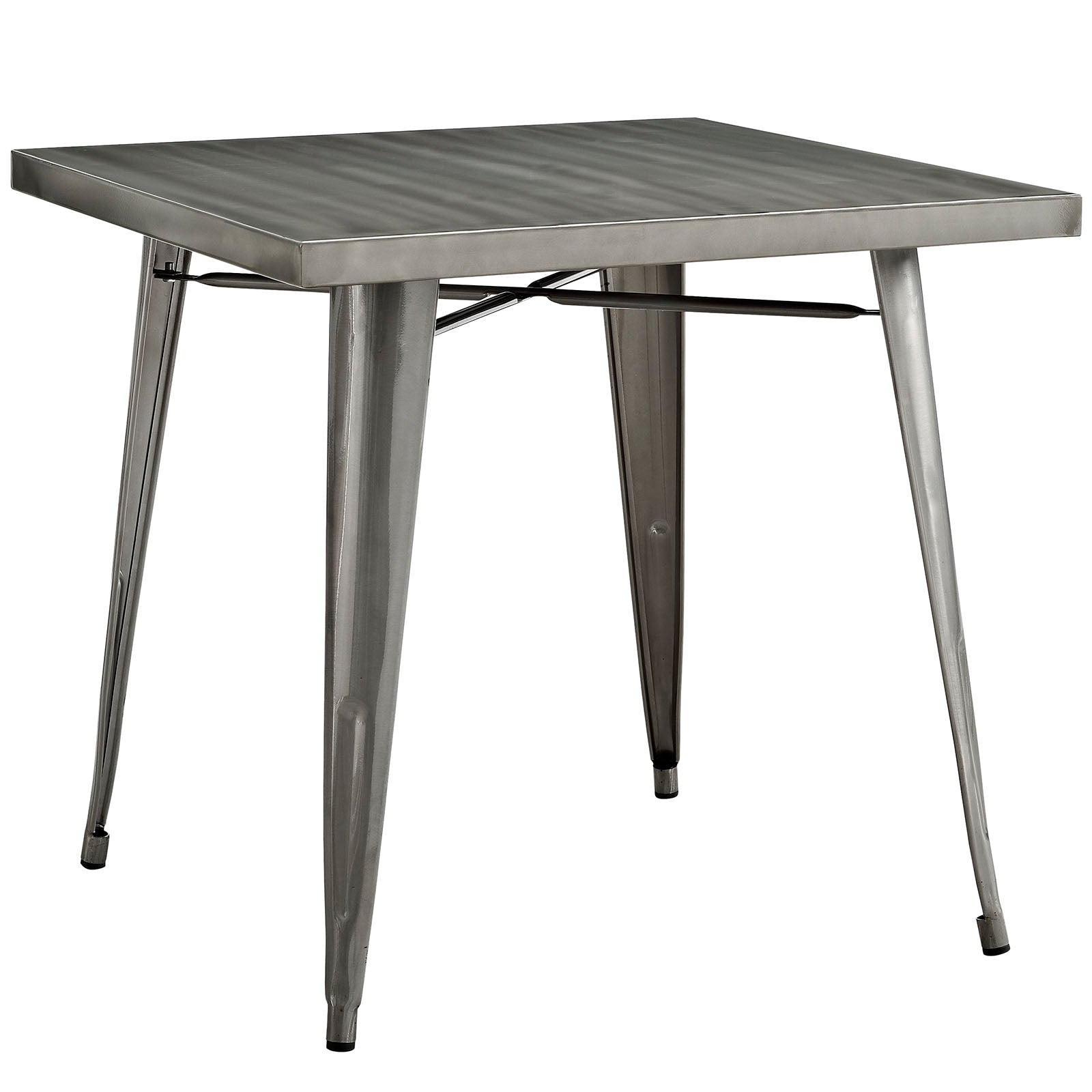 Modway Alacrity Square Metal Dining Table - Gunmetal - EEI-2035 | Dining Tables | Modishstore - 3