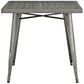 Modway Alacrity Square Metal Dining Table - Gunmetal - EEI-2035 | Dining Tables | Modishstore - 2