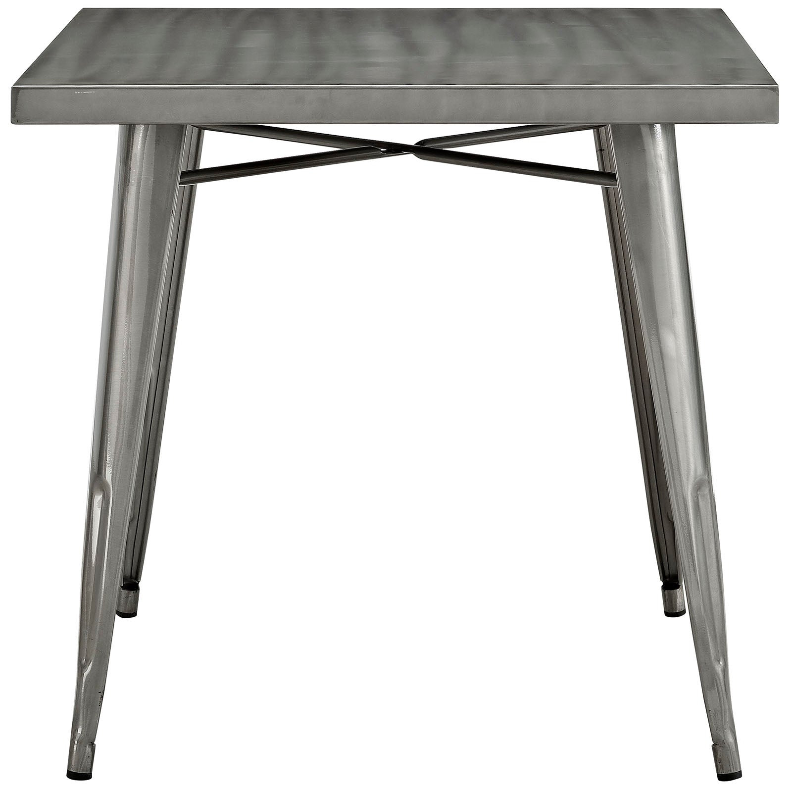 Modway Alacrity Square Metal Dining Table - Gunmetal - EEI-2035 | Dining Tables | Modishstore - 2