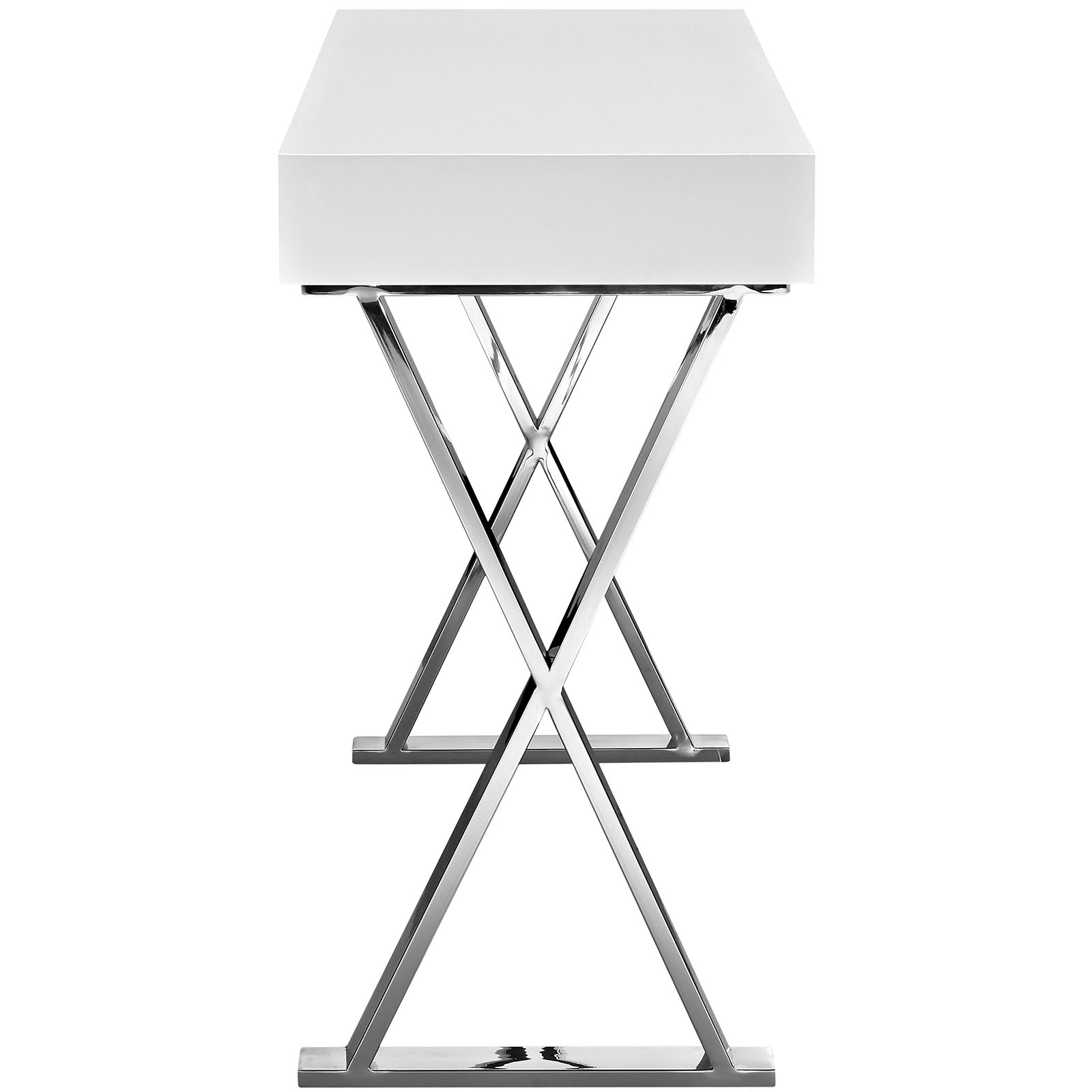 Modway's Sector Console Table White With Non-Marking Foot Pads | Console Tables | Modishstore-3