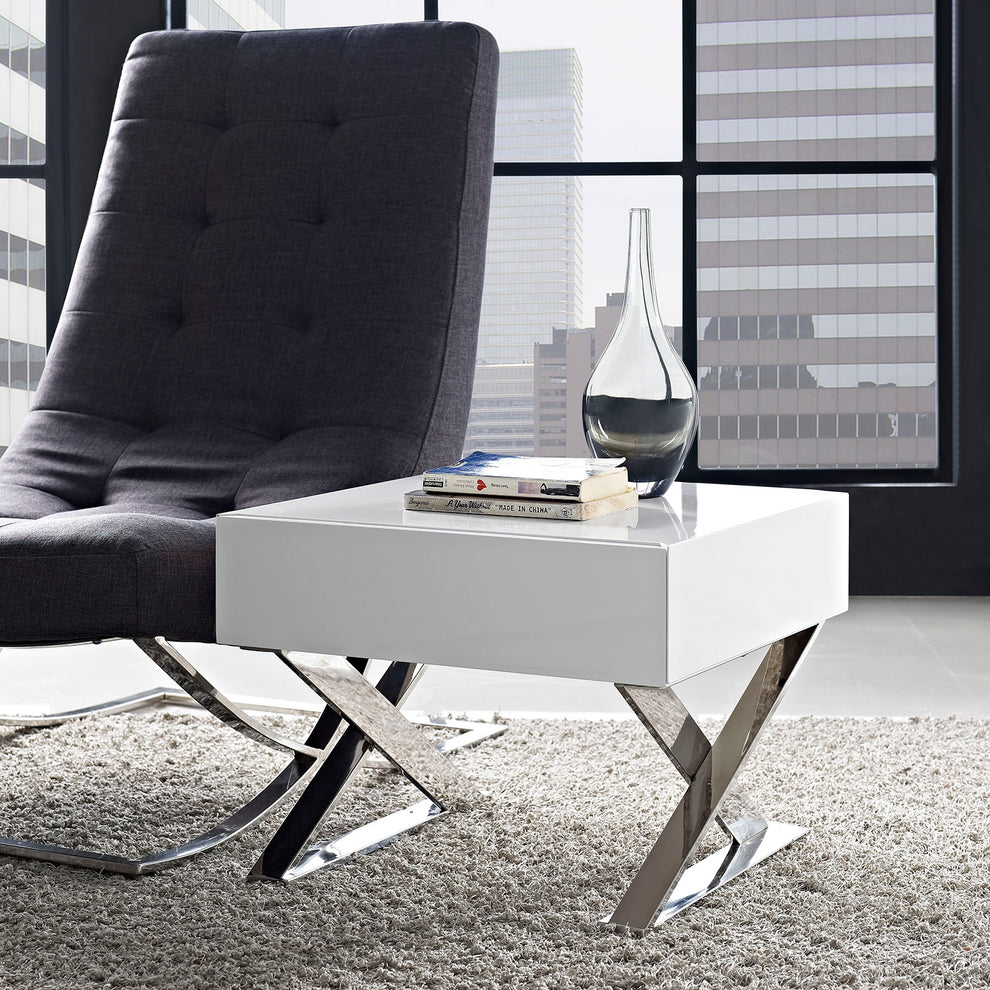Modway Sector Nightstand - White - EEI-2049 | Nightstands | Modishstore - 5