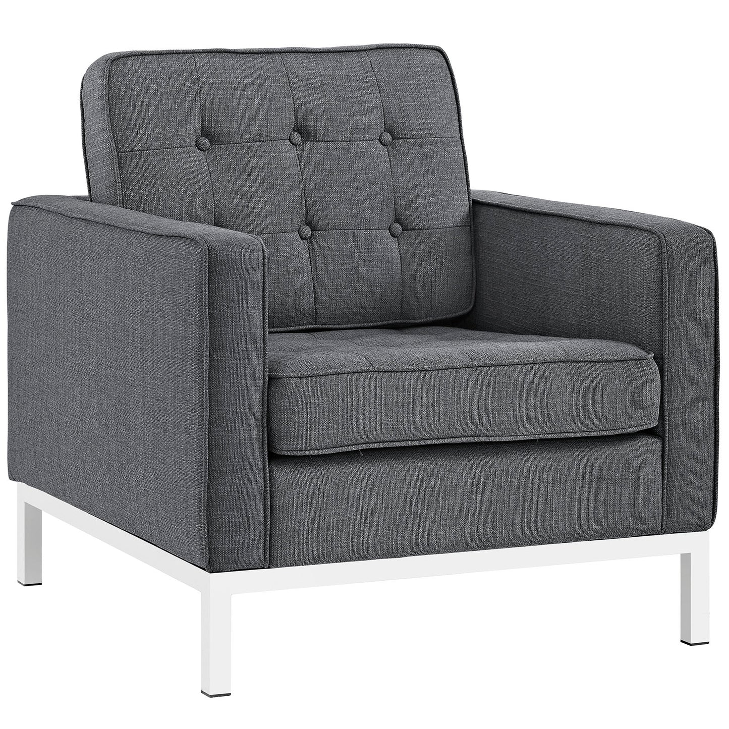 Modway Loft Fabric Armchair | Armchairs | Modishstore-44