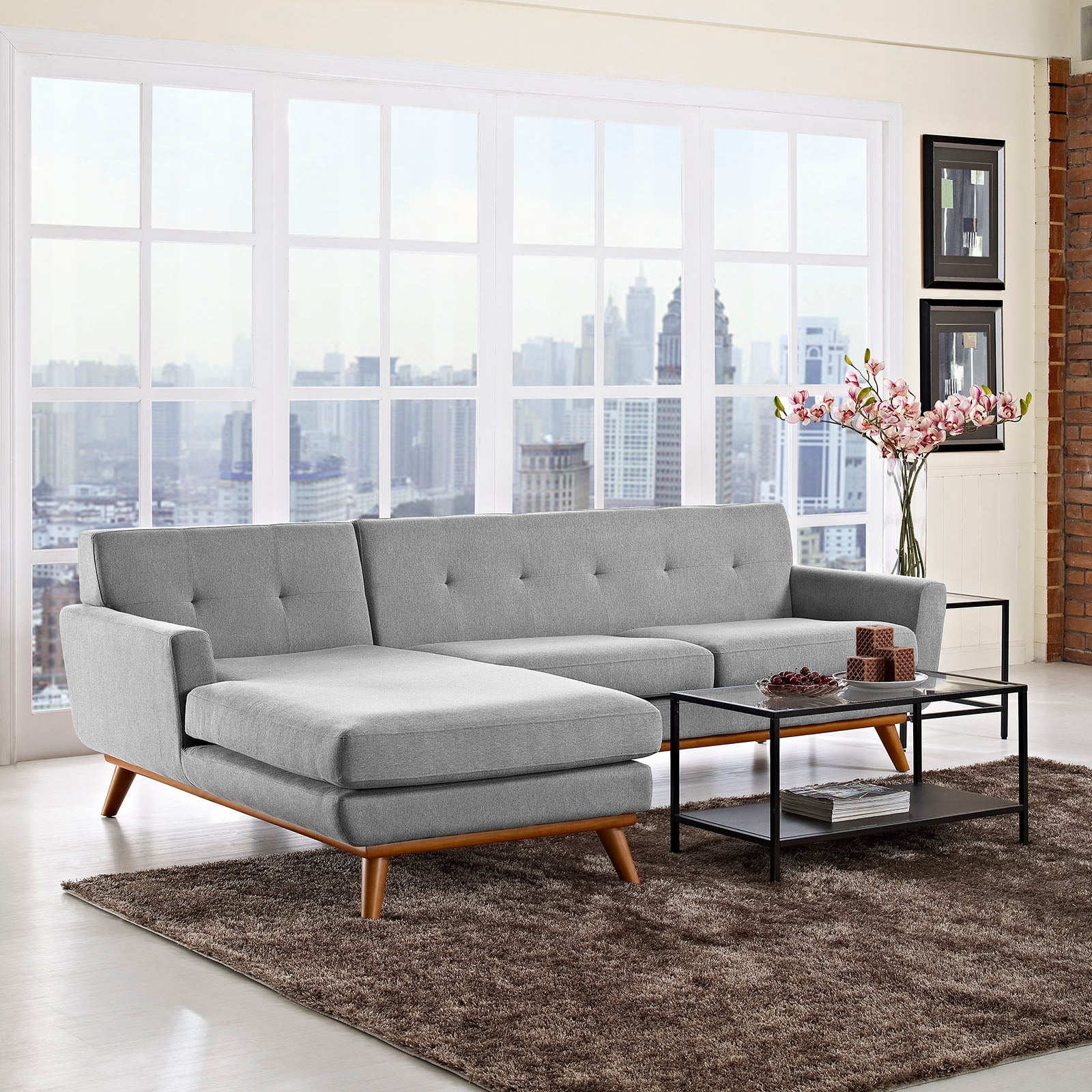 Modway Engage Left-Facing Sectional Sofa | Sofas | Modishstore-18