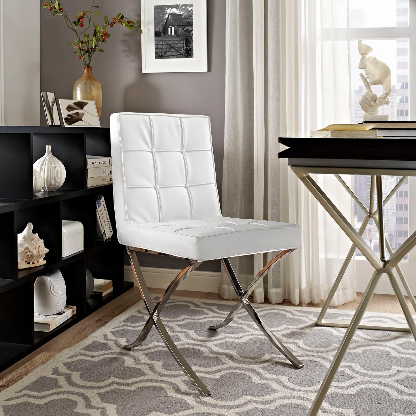 Trieste Vinyl Dining Chair By Modway - EEI-2072 | Dining Chairs | Modishstore - 1