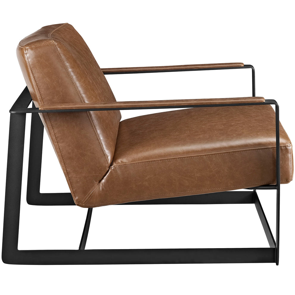 Modway Seg Vegan Leather Upholstered Vinyl Accent Chair - EEI-2075 | Accent Chairs | Modishstore - 9