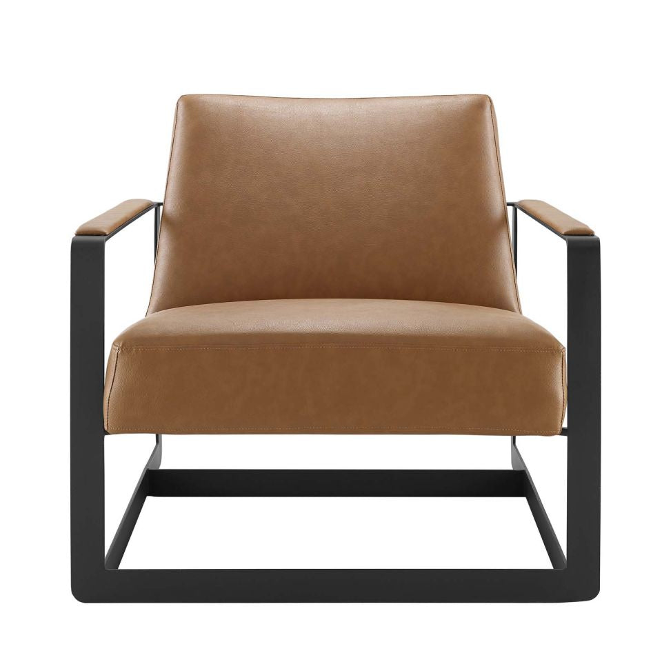 Modway Seg Vegan Leather Upholstered Vinyl Accent Chair - EEI-2075 | Accent Chairs | Modishstore - 5
