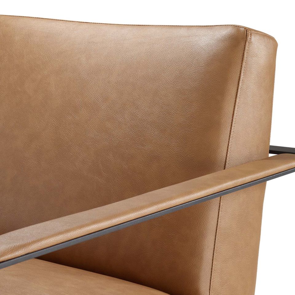 Modway Seg Vegan Leather Upholstered Vinyl Accent Chair - EEI-2075 | Accent Chairs | Modishstore - 6