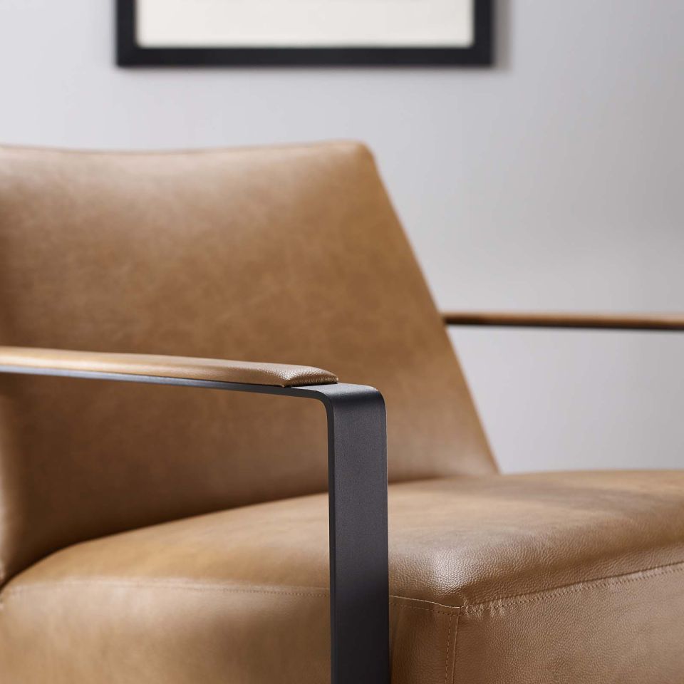 Modway Seg Vegan Leather Upholstered Vinyl Accent Chair - EEI-2075 | Accent Chairs | Modishstore - 7