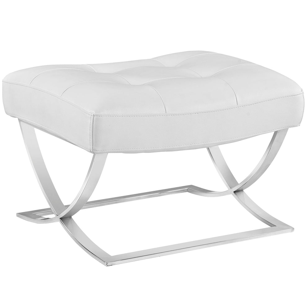 Slope Upholstered Vinyl Ottoman By Modway - EEI-2078 | Lounge Chairs | Modishstore - 2