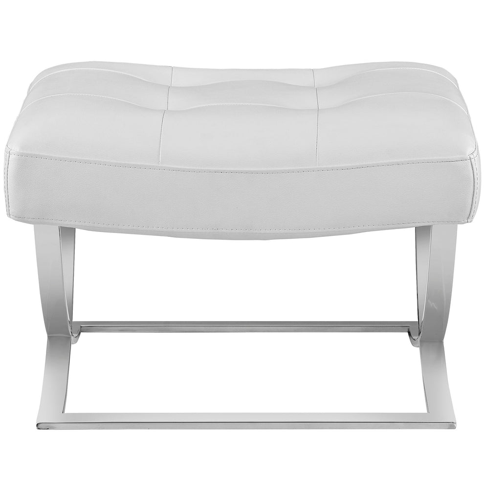 Slope Upholstered Vinyl Ottoman By Modway - EEI-2078 | Lounge Chairs | Modishstore - 3